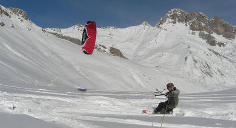Billet Cours particulier de snowkite à Gap
