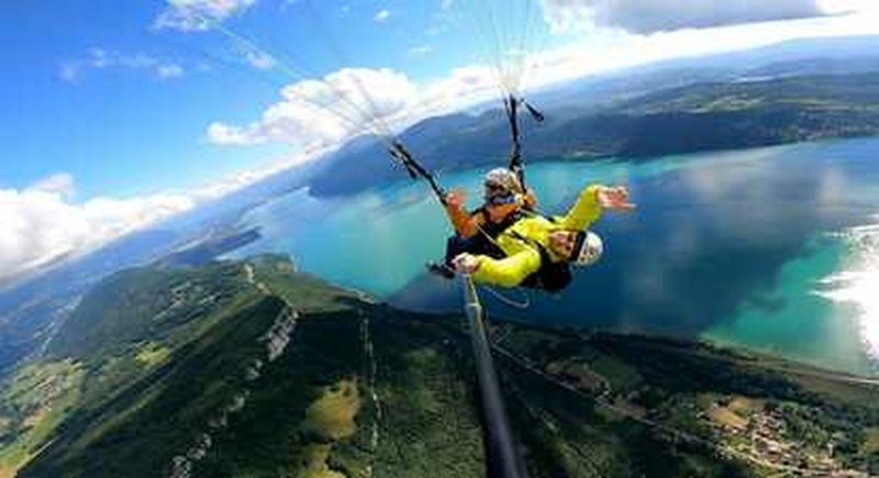 Billet Baptême parapente au lac du Bourget et Aix-les-Bains