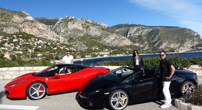 Billet Pilotage ou baptême passager sur Route en Ferrari 458 Italia, Ferrari California T ou Lamborghini Gallardo 560 à Nice et Monaco