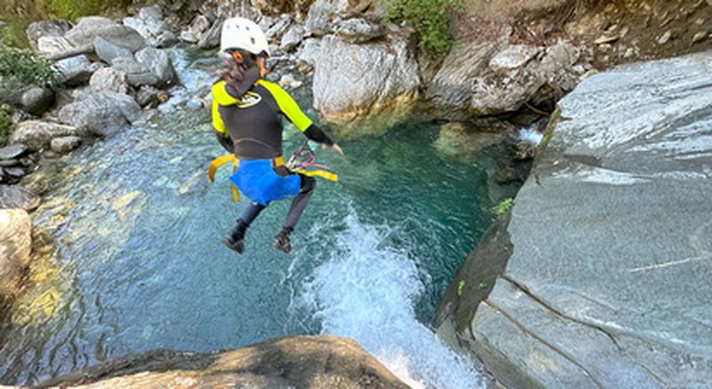 Billet Initiation au canyoning à La Léchère près de Moutiers