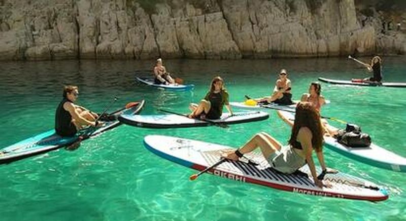 Billet Randonnée en Paddle à Cassis à la découverte des calanques de Port Pin et En vau