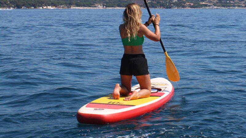 Billet Location Paddle transparent sur la plage de la Garonnette à Sainte-Maxime