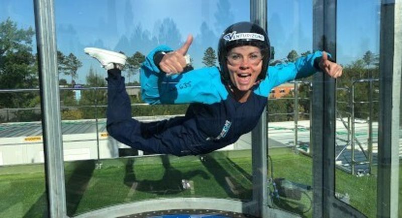 Billet Simulateur de chute libre extérieur à l'aérodrome de Dieppe