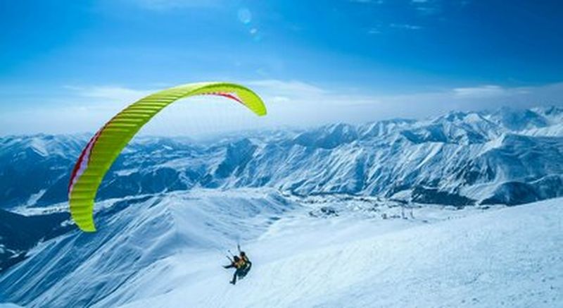 Billet Baptême et pilotage en Parapente à ski à l'Alpe d'Huez
