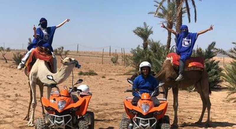 Billet Demi-journée Quad et Dromadaire à la Palmeraie - Marrakech