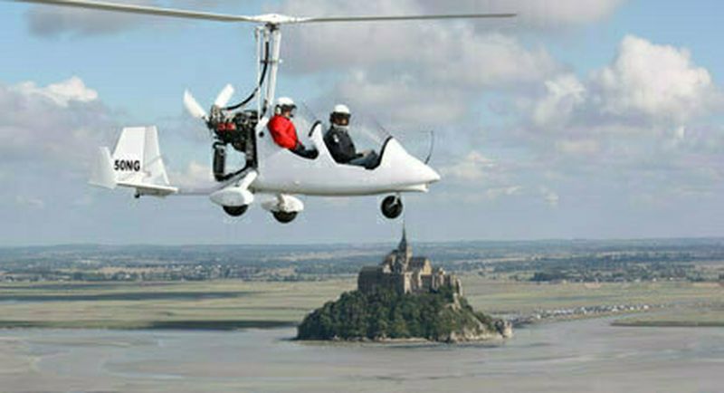 Billet Baptême en ULM Autogire au dessus du Mont-Saint-Michel