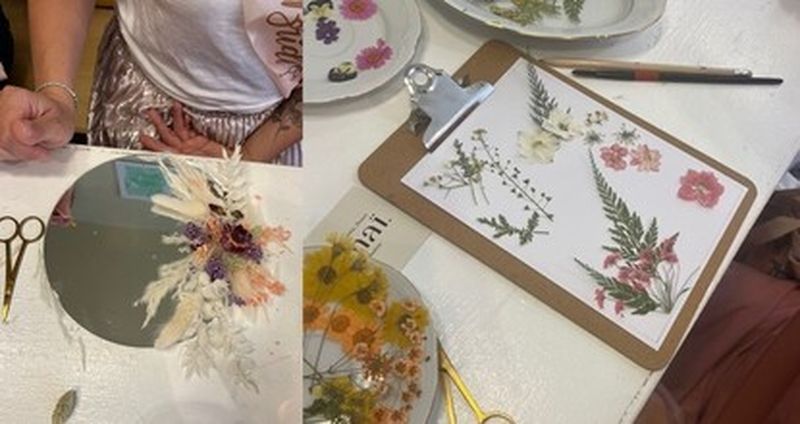 Billet Atelier Réalisation de votre herbier ou miroir fleuri à Rouen