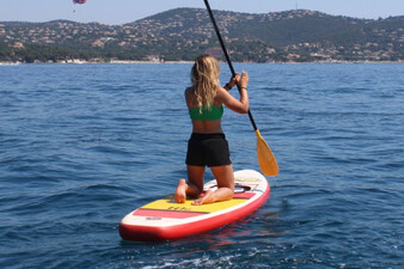 Billet Location de stand up paddle avec fenêtre transparente sur plage de la Gaillarde à Issambres