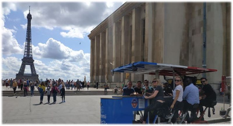 Billet Visite et découverte insolite de Paris lors d'une balade en vélo-bar - 1h30 de fun