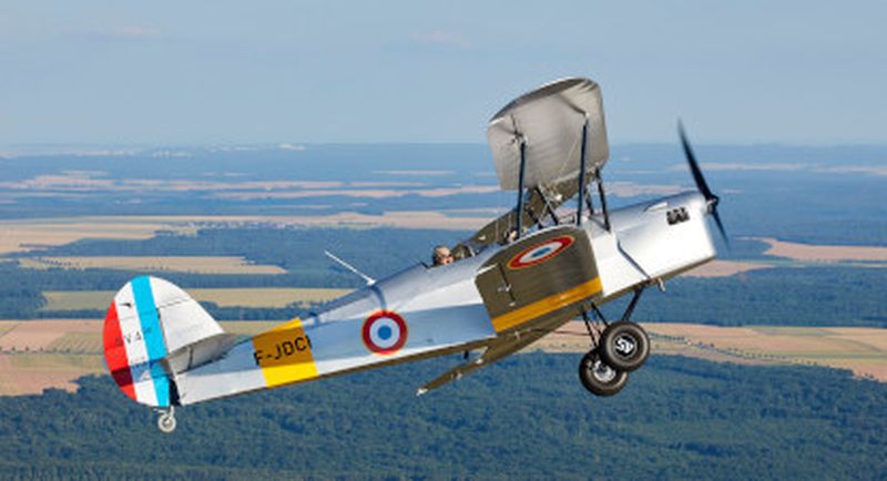Billet Baptême de l'air et initiation au pilotage d'avion léger bi-plan à Nancy