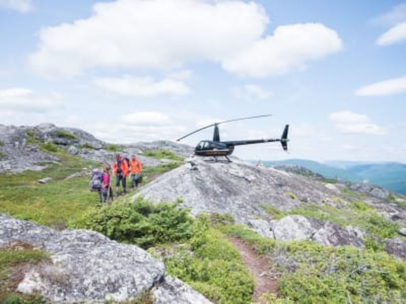 Billet Vol en hélicoptère à Charlevoix avec randonnée au Mont des Morios, Québec
