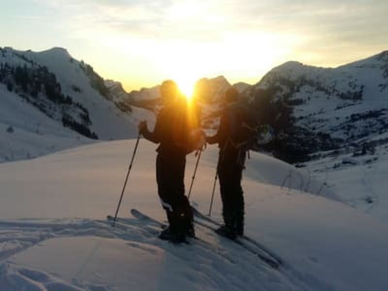 Billet Excursion de ski de randonnée au coucher du soleil au Grand-Bornand, massif des Aravis