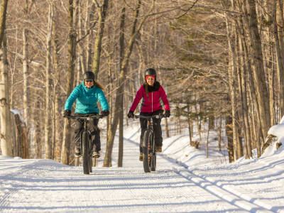 Billet Location de fat bike et de raquettes dans le Parc du Mont-St-Bruno, Montréal