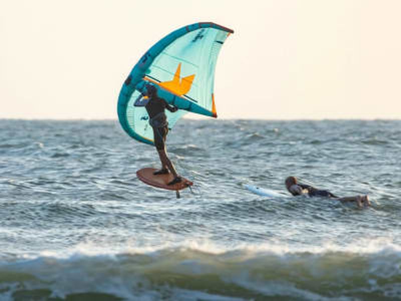Billet Expérience de wing foil depuis la plage de Ligaria à Agia Pelagia près d'Héraklion