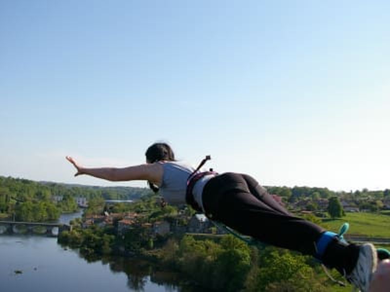 Billet Saut à l'élastique du viaduc du Blanc (38 mètres), près de Tours et Poitiers
