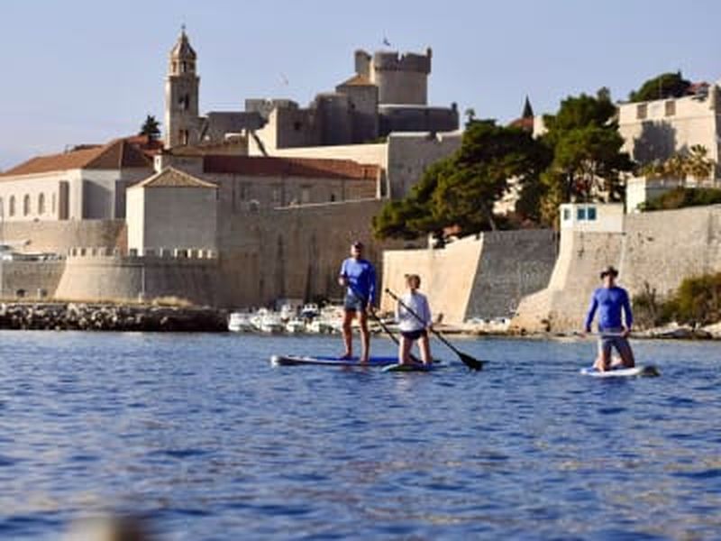 Billet Excursion guidée en stand up paddle devant la vieille ville de Dubrovnik
