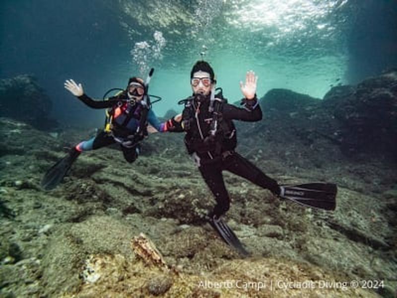 Billet Plongée aventure pour les plongeurs certifiés à partir d'Aliki à Paros