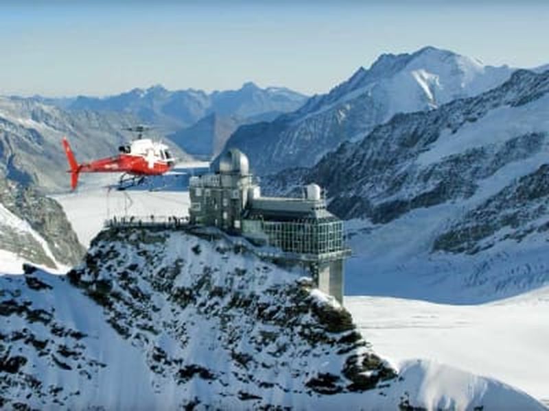 Billet Vol panoramique en hélicoptère du Jungfraujoch au départ d'Interlaken