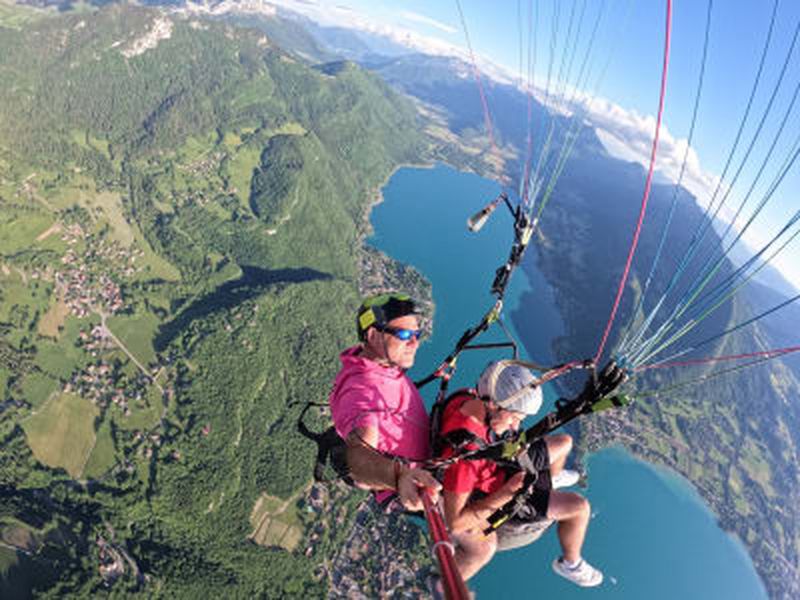 Billet Vol en parapente au-dessus du lac d'Annecy, Haute-Savoie