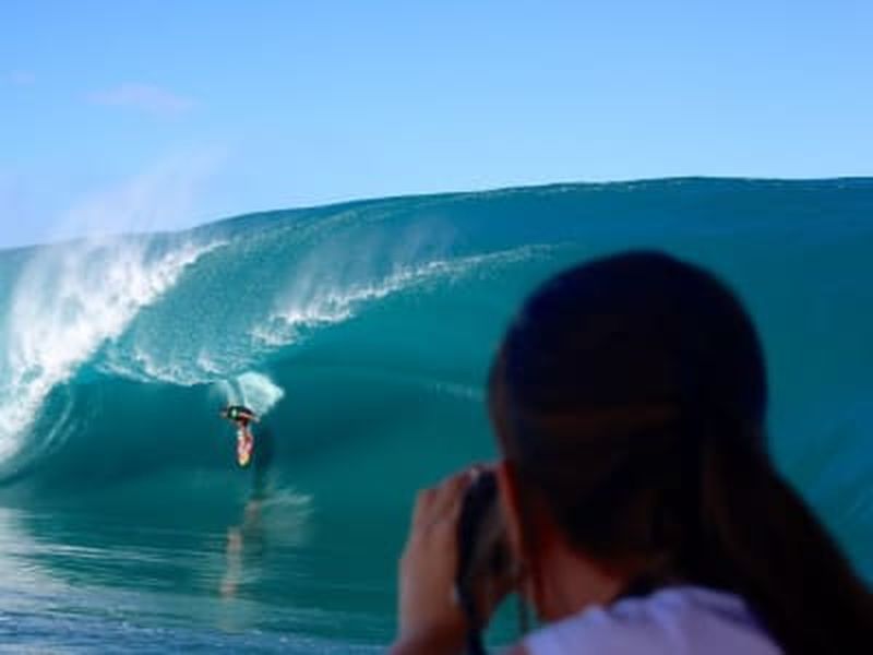 Billet Observation de la vague de Teahupoo en bateau à Tahiti
