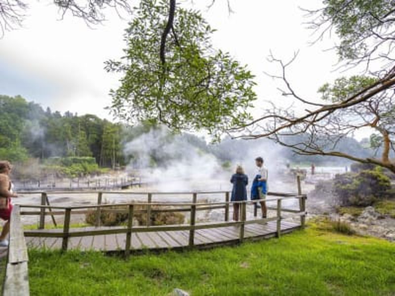 Billet Visite guidée privée de la vallée de Furnas et des sources thermales du Parque Terra Nostra à São Miguel, Açores