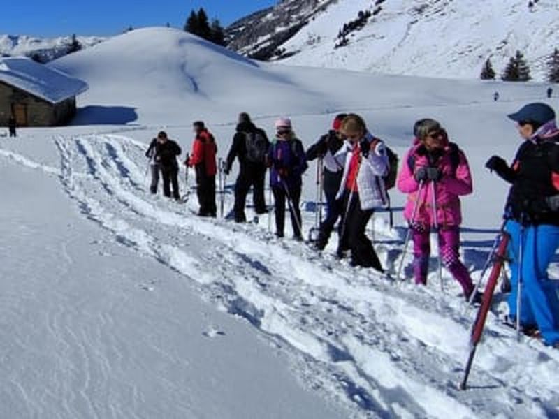 Billet Randonnée en raquettes à neige sur la montagne de Sous-Dîne, près d'Annecy
