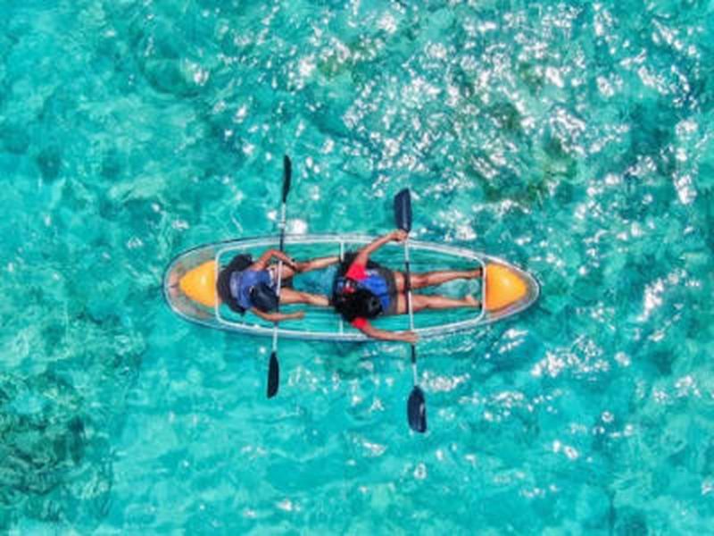 Billet Location de kayak transparent au Gosier, Guadeloupe