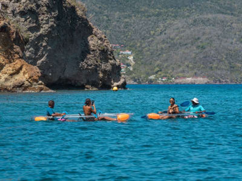 Billet Location de kayak transparent aux Saintes à Terre-de-Haut, Guadeloupe