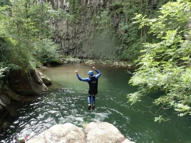 Billet Descente du canyon de l'Aéro Besorgues en Ardèche