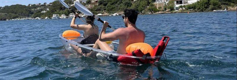 Billet Balade en kayak transparent dans la baie du port d'Addaia et ses îles