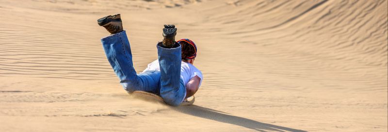 Billet Sandboard sur les dunes de Tifnit