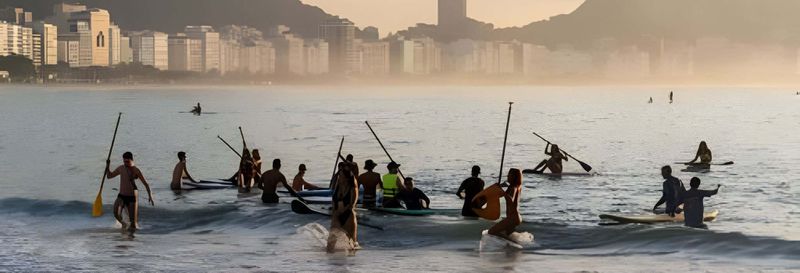 Billet Paddle à Rio de Janeiro au lever du soleil