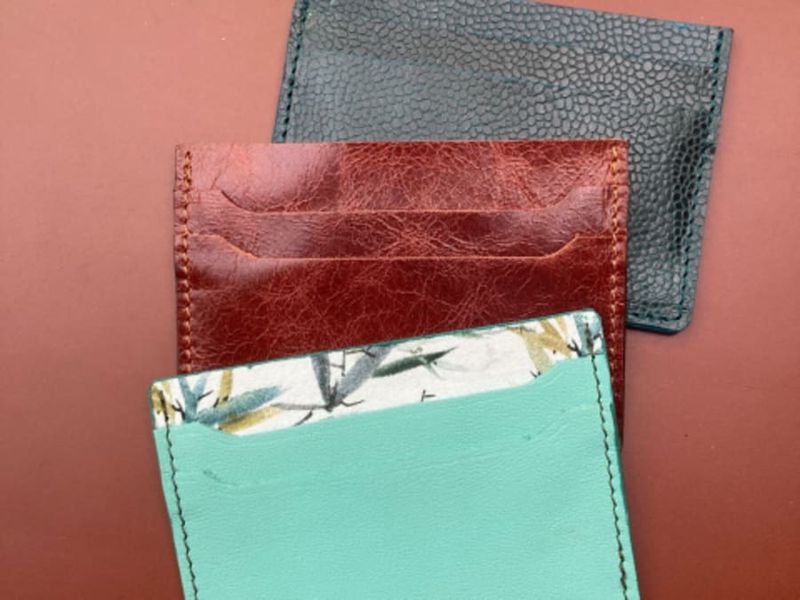 Billet Atelier création porte cartes en cuir près de Toulouse (31)