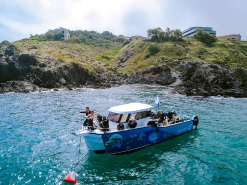 Billet Baptême de plongée en bateau à Argelès-sur-Mer (66)