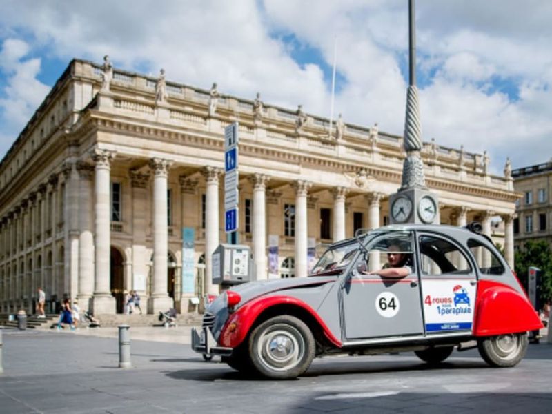 Billet Visite de Bordeaux en 2CV & dégustation de vin