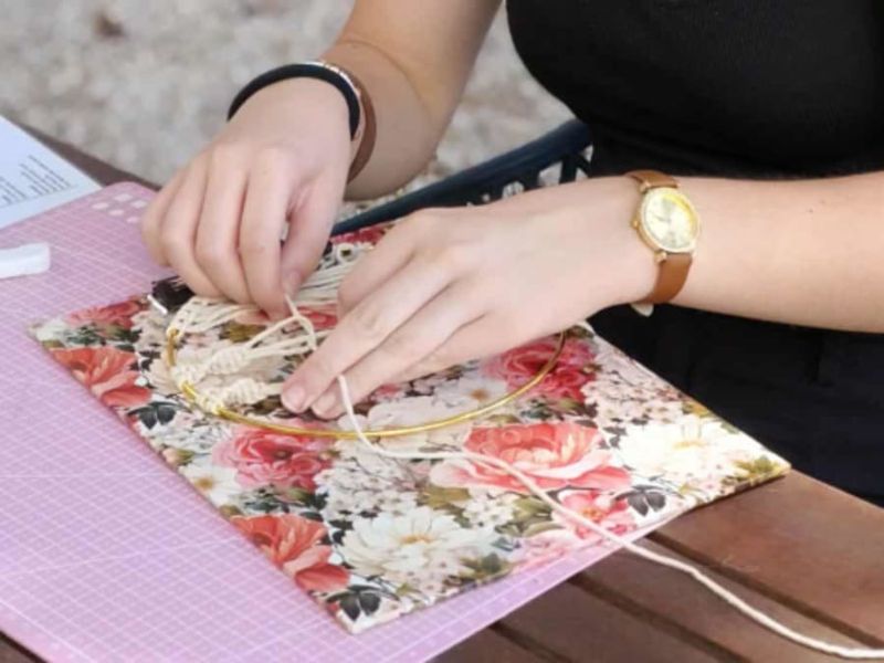 Billet Atelier Arbre de vie en Macramé à Luchapt (86)