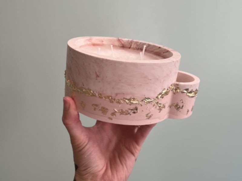 Billet Atelier création de bougie en jesmonite à Bourges (18)