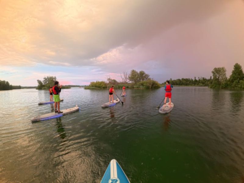 Billet Stand Up Paddle au coucher du soleil à Lyon (69)