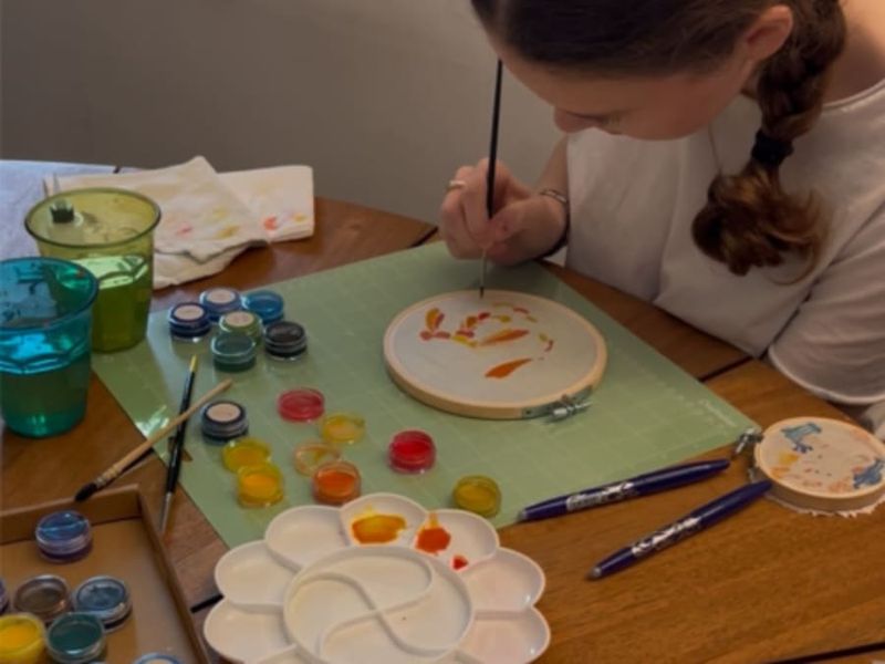 Billet Atelier pour enfant de peinture sur soie à Jouy-sous-Thelle (60)