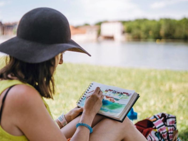Billet Atelier peinture aquarelle en extérieur à Toulouse (31)