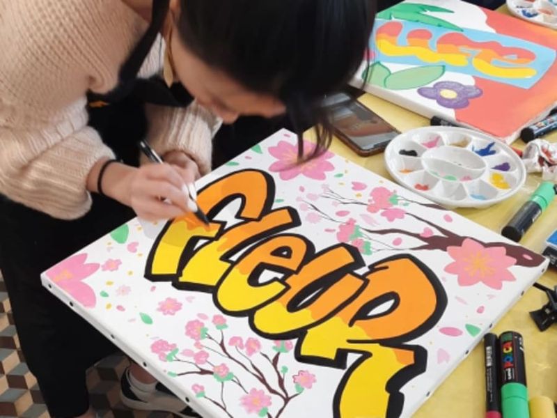 Billet Atelier Graffiti/ Street-art sur toile à Paris 14ème