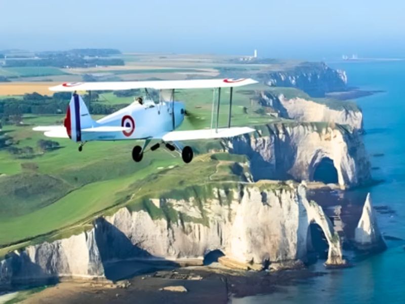Billet Baptême en ULM biplan sur la côte Normande (76)