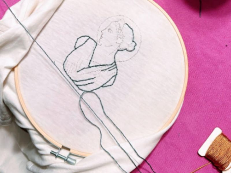 Billet Atelier broderie traditionnelle sur T-shirt à Lyon 2ème