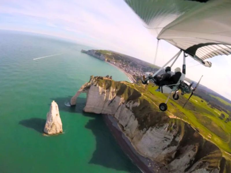 Billet Baptême en ULM pendulaire sur la côte Normande (76)