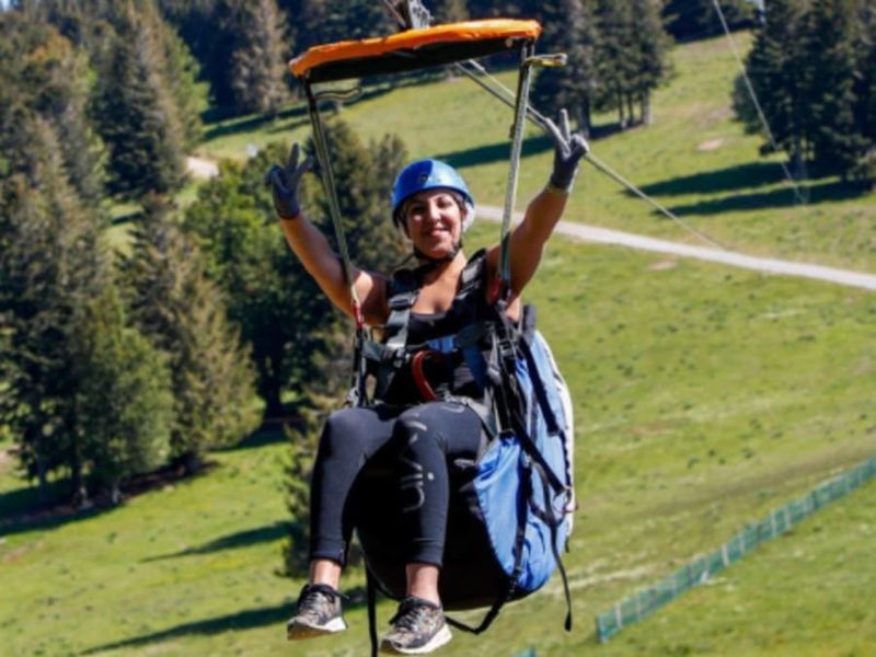 Billet Tyrolienne motorisée dans les Hautes-Vosges (68)