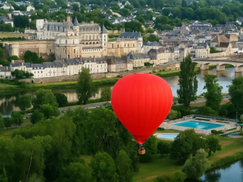 Billet Vol en Montgolfière au-dessus du Château d'Amboise (37)