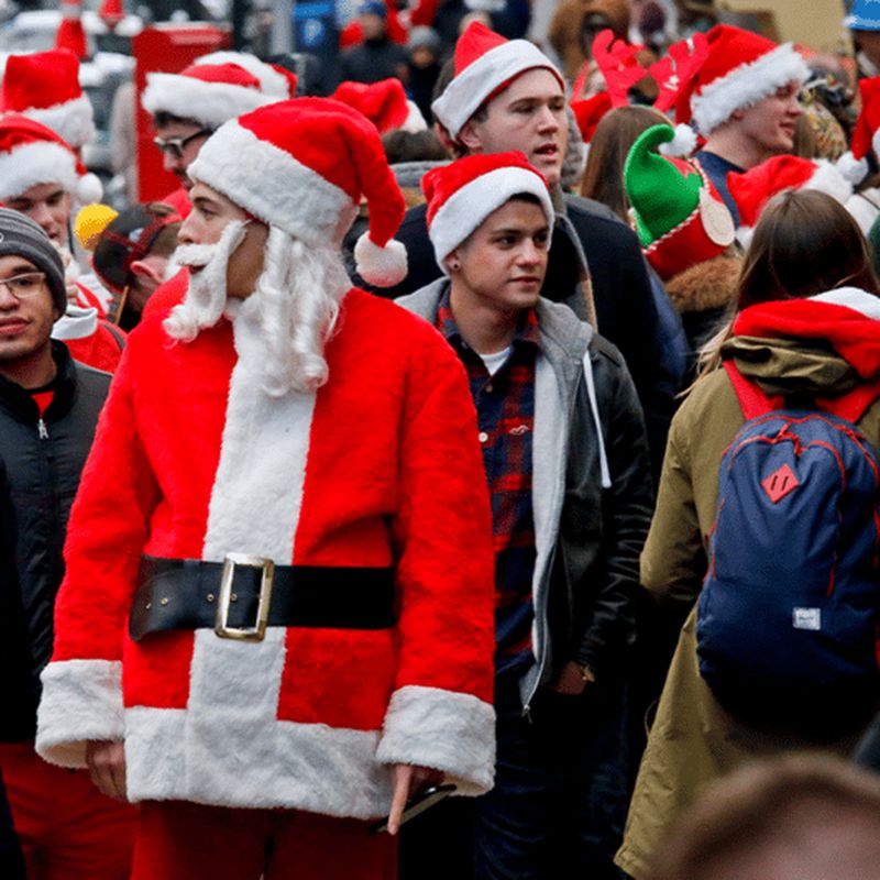 Billet Noël à New York : promenade en pousse-pousse en traîneau du Père Noël