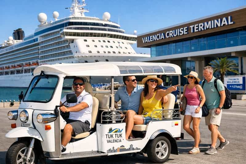 Billet Valence pour les croisiéristes : visite en Tuk Tuk d'une heure