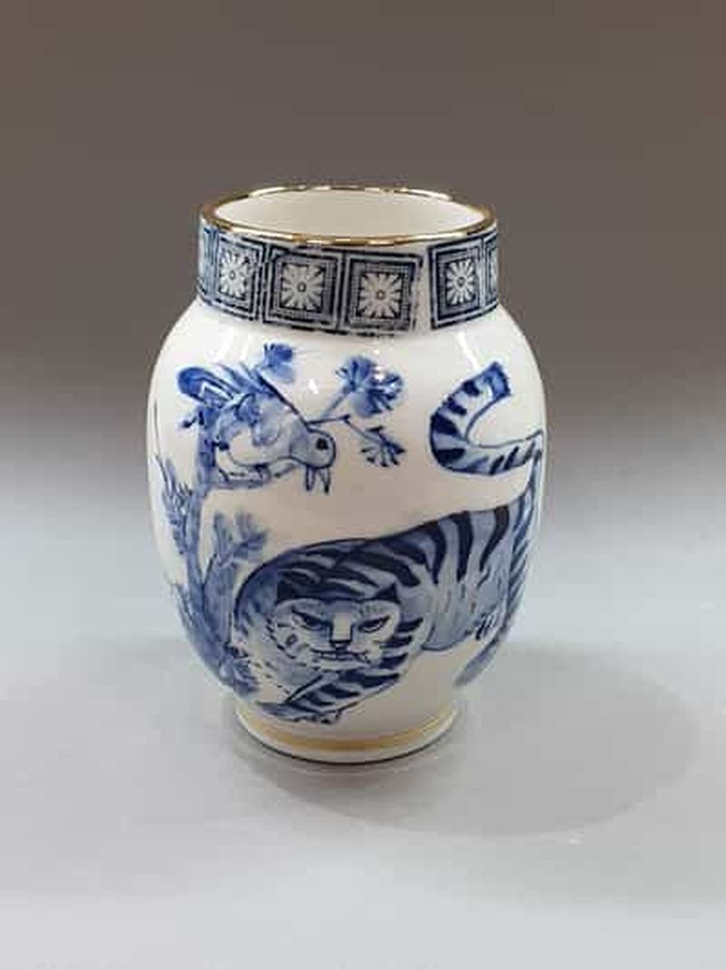 Billet Céramique traditionnelle coréenne : porcelaine bleue dans la ville d'Incheon