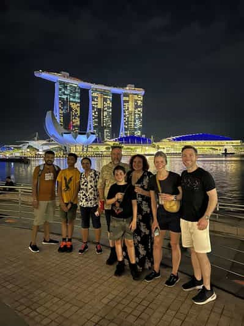 Billet Singapour : Visite à pied nocturne de la baie de Marina